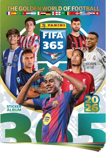 Panini FIFA 365 2025/2026 album kolekcjonerskie na naklejki + arkusz naklejek
