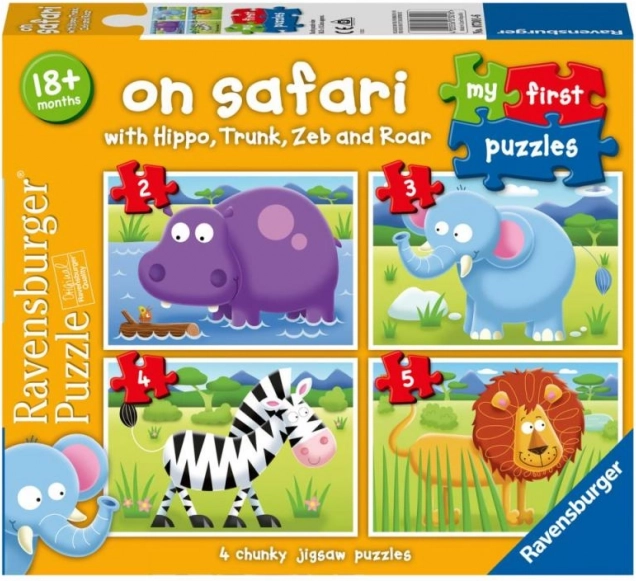 Moje pierwsze puzzle: Na safari 4w1