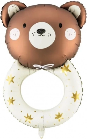 Balon foliowy grzechotka miś