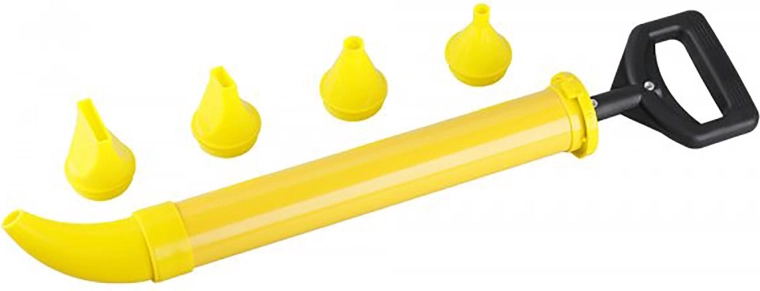 Pistolet do fugowania z 5 końcówkami