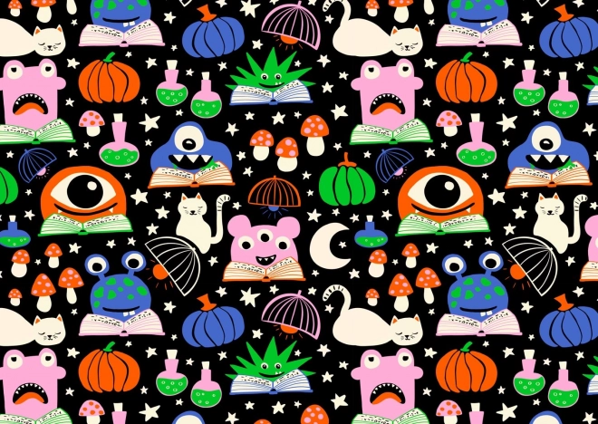 Puzzle Potwory w pracy 1000 elementów