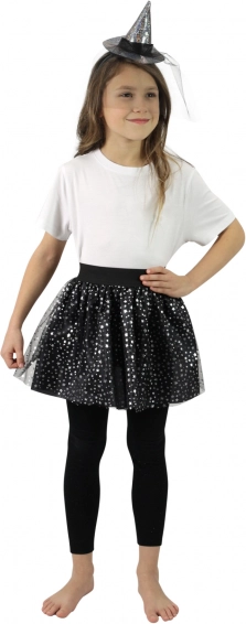 Zestaw czarownicy z tiulową spódniczką tutu i opaską