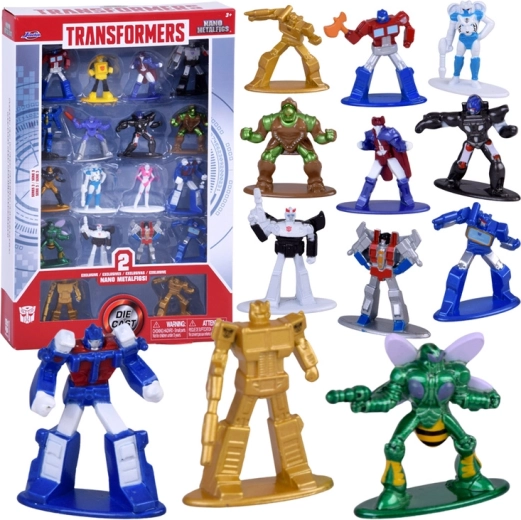 Transformers Nano Metalfigs – kolekcjonerski zestaw 18 metalowych figurek, seria 3
