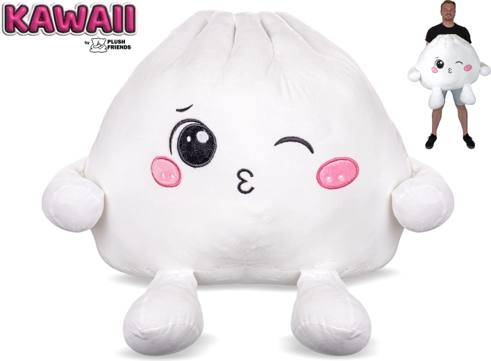 Plush Friends Kawaii mrugający pluszowy Bao knedliczek 60 cm - 1 sztuka