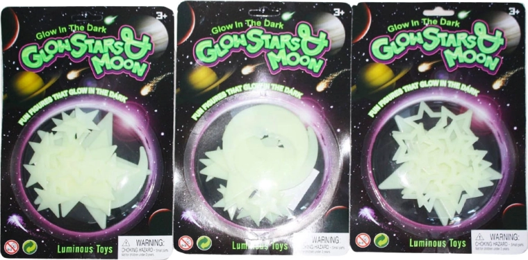 Świecąca dekoracja księżyc i gwiazdy do pokoju dziecięcego