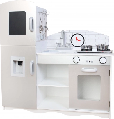 Drewniana kuchnia z efektami