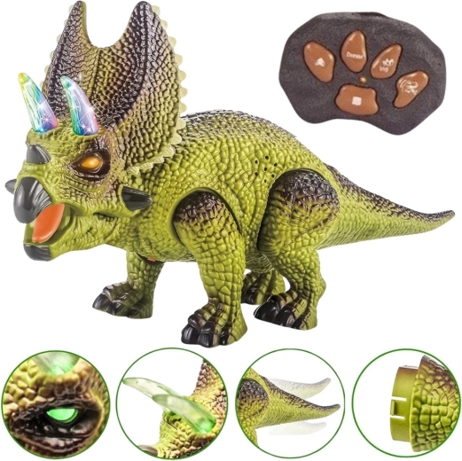 Woopie zdalnie sterowany robotyczny dinozaur Triceratops