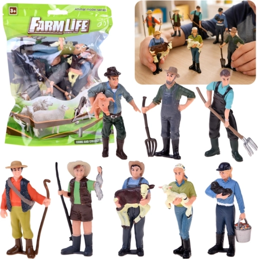 Figurki farma – zestaw 8 farmerów Hop Hop Hop!