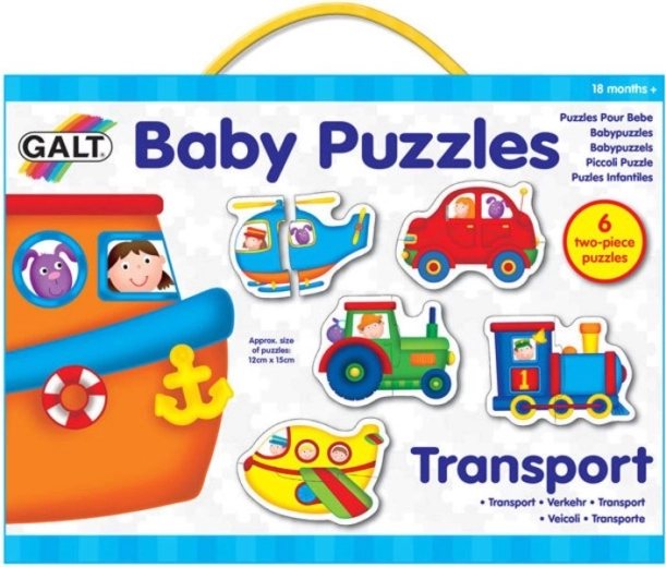 Galt puzzle dla maluchów – transport 6×2 elementy