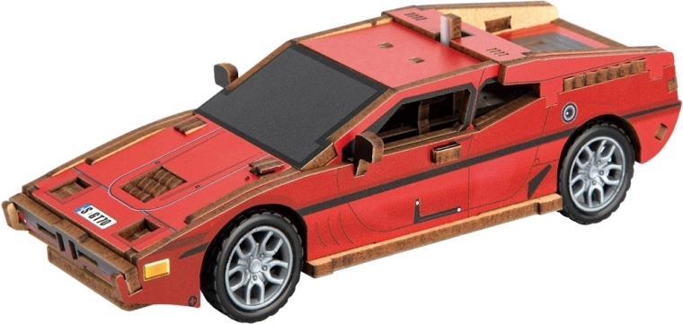 2Kids Toys 3D drewniane puzzle sportowy samochód czerwony