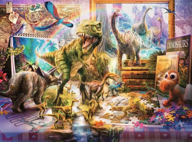 Puzzle RAVENSBURGER Dinozaury ożywają XXL 100 elementów
