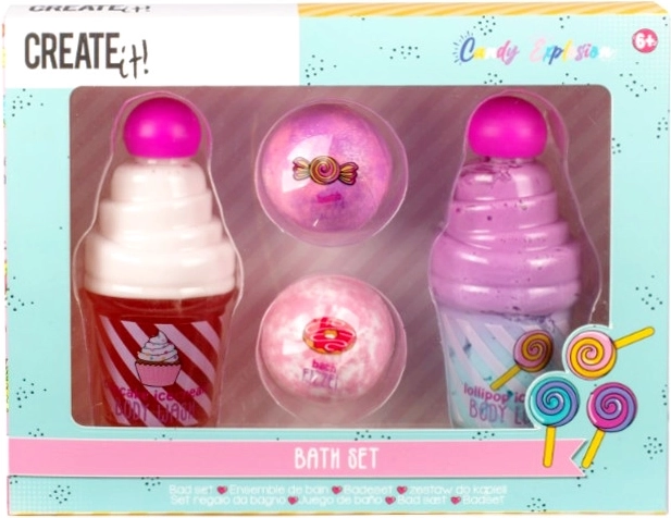 Create It! Candy zestaw kąpielowy dla dzieci