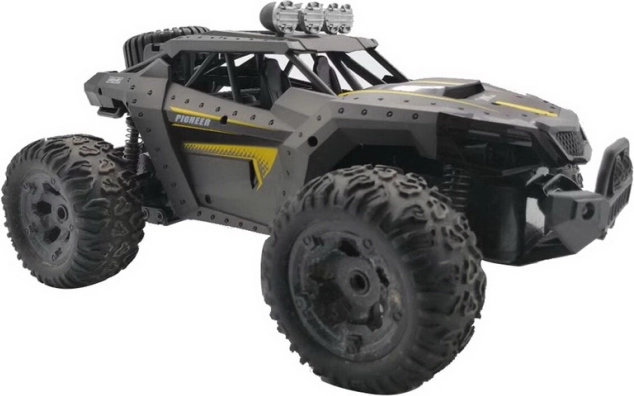 RC terenowy samochód Pioneer z kamerą, szary, 1:12