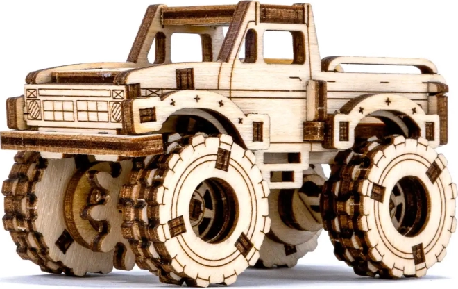 Drewniane puzzle 3D – model monster trucka