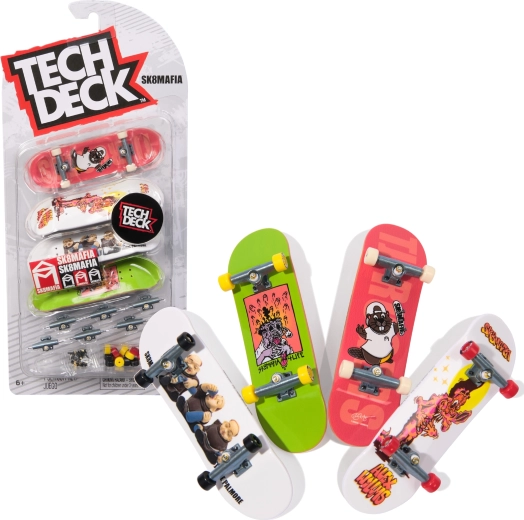 Zestaw fingerboardów Tech Deck 4 mini deskorolki na palce SK8MAFIA