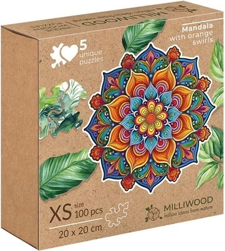 Milliwood Peace & Harmony Mandala Radości – puzzle 100 elementów z nieregularnym brzegiem