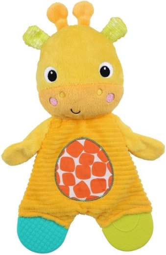 Bright Starts pluszowy gryzak Snuggle & Teethe – słoń dla niemowląt