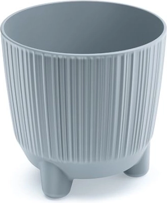 Doniczka na nóżkach RYFO, jasnoszara, średnica 10,7 cm