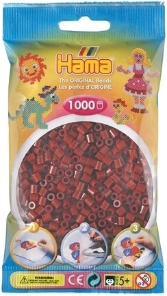 Hama Midi koraliki do zaprasowywania bordowe 1000 szt.
