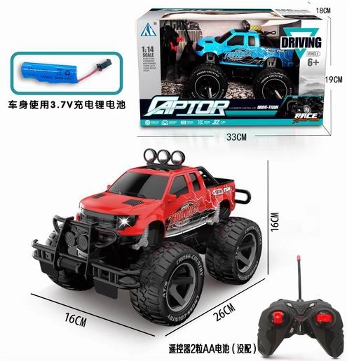 Zdalnie sterowany pojazd terenowy Jeep Raptor 1:14