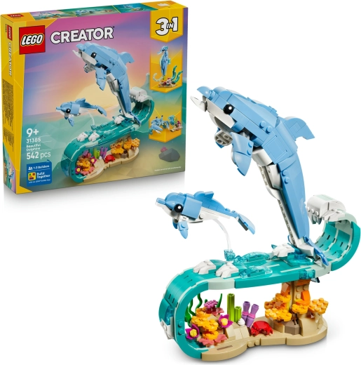 LEGO Creator 3 w 1 Zwierzęta morskie: piękne delfiny