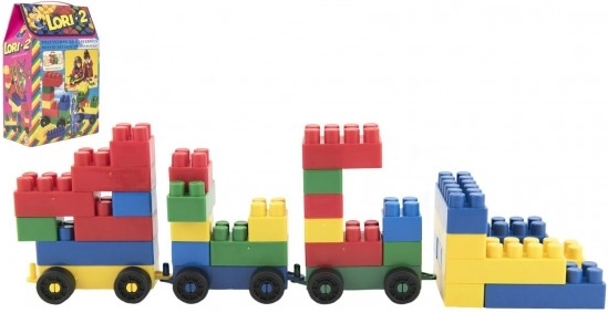 Klocki konstrukcyjne LORI 2 plastikowe, 35 elementów