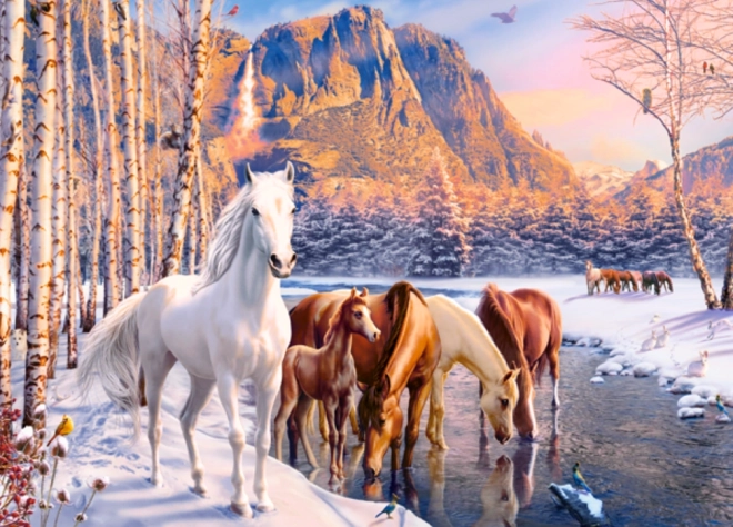 Puzzle zimowe topnienie 180 elementów