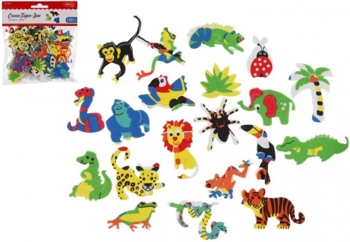 Piankowe samoprzylepne zwierzątka ZOO