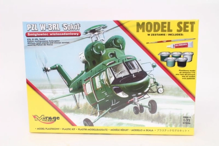 Mirage model do sklejania śmigłowca PZL W-3 Sokół 1:72