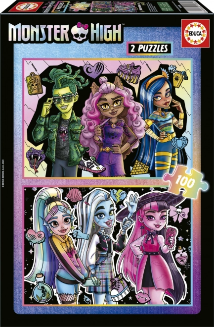 Educa puzzle Monster High 2×100 elementów
