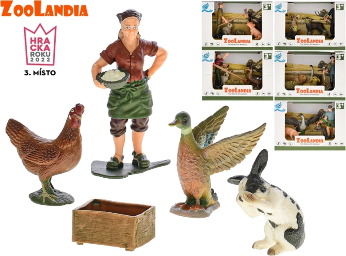 Zoolandia farma – zestaw zwierzątek i akcesoriów (6 rodzajów)