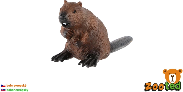Bóbr europejski plastikowa figurka 9 cm - 1 sztuka