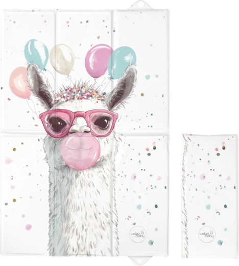 Ceba baby podróżna mata do przewijania Basic Crazy Lama 60 × 40 cm