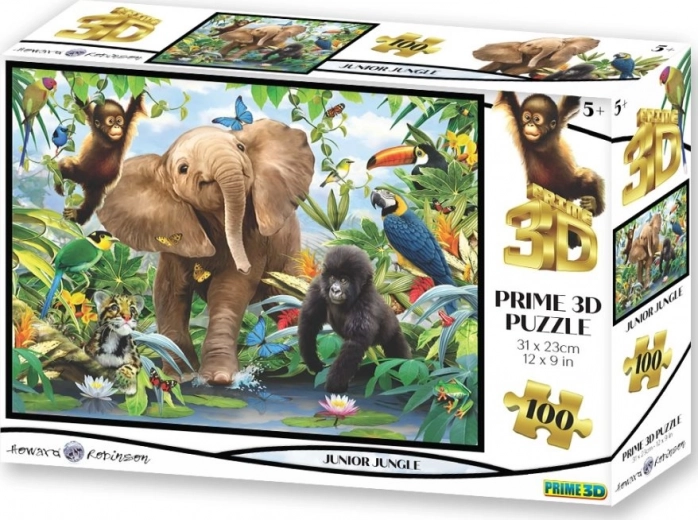 PRIME 3D Puzzle Dżungla 3D 100 elementów
