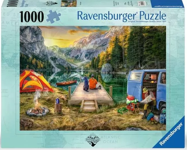 Puzzle Ravensburger Spokój na kempingu 1000 elementów