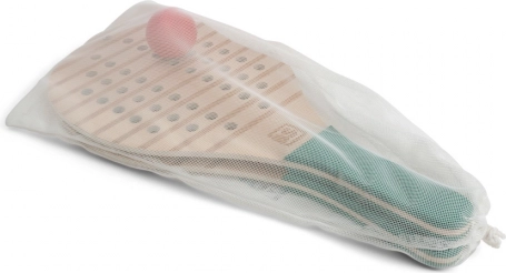 Drewniane plażowe rakietki z piłeczką dla dzieci i dorosłych