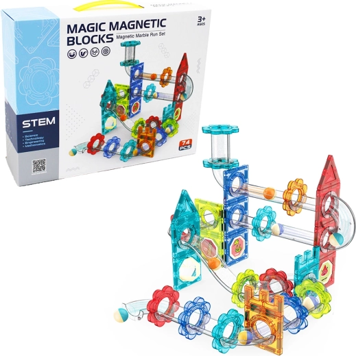 Magnetyczny tor kulkowy 74 elementy