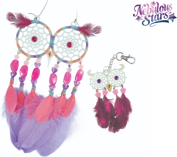 Nebulous Stars łapacze snów z efektem w ciemności – zestaw do tworzenia sowich dekoracji