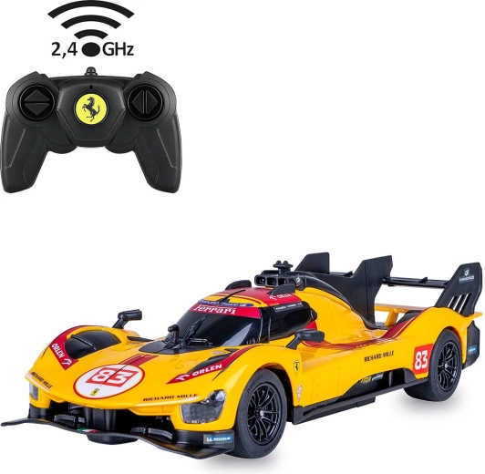 Samochód zdalnie sterowany JAMARA Ferrari 499P-N83 1:24 żółty