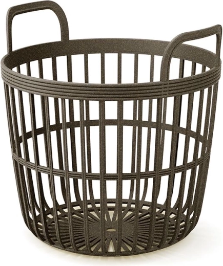 Kosz z uchwytami Zoe Basket Eco Wood 41,9 cm – kawa