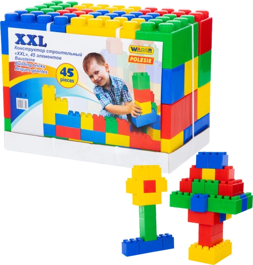 Klocki konstrukcyjne XXL 45 szt.