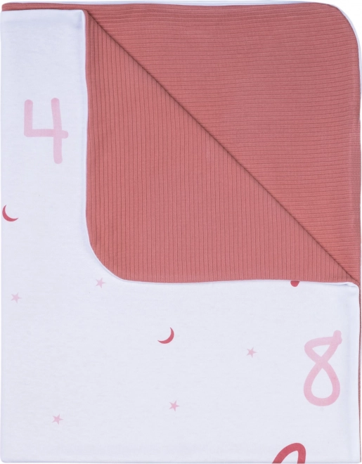 Bubaba kocyk Mój pierwszy rok różowo-biały