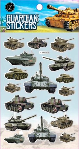 Naklejki CZOŁGI – kreatywny zestaw dla dzieci