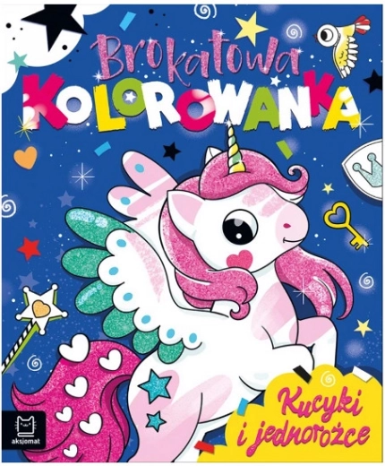 Brokatujące kolorowanki: Koniki i jednorożce