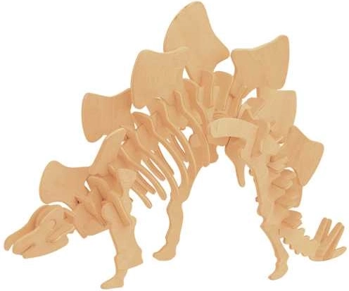 Woodcraft drewniane puzzle 3D Stegosaurus