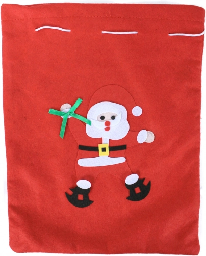 Świąteczny woreczek z Mikołajem