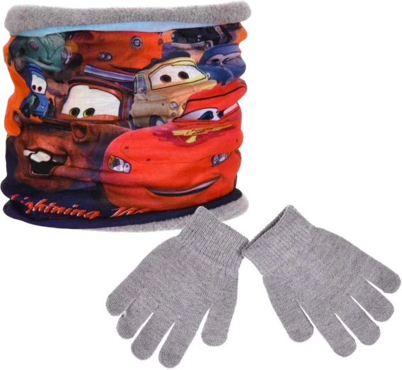 Zestaw: komin i rękawiczki Disney Cars z maską prezentową - 1 szt.