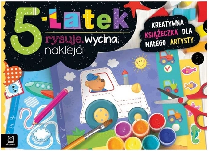 Kreatywna książeczka: 5-latek rysuje, wycina i klei