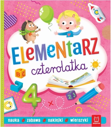 Elementarz dla czterolatków – nauka, zabawa, naklejki i rymowanki