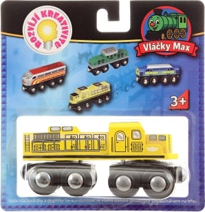 Pociągi Max – żółta lokomotywa do drewnianych torów kolejowych